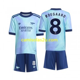 Camisolas de futebol Arsenal Odegaard 8 Criança Equipamento 3ª 2024/25 Manga Curta